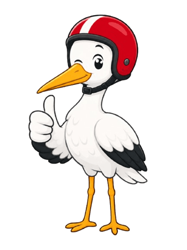 DutchTheory mascot giving a thumbs-up