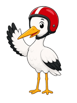 DutchTheory mascot waving hello